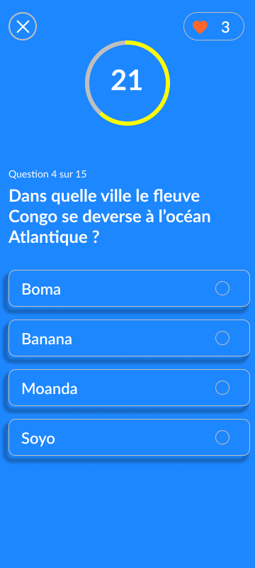Question de quiz sur la RDC